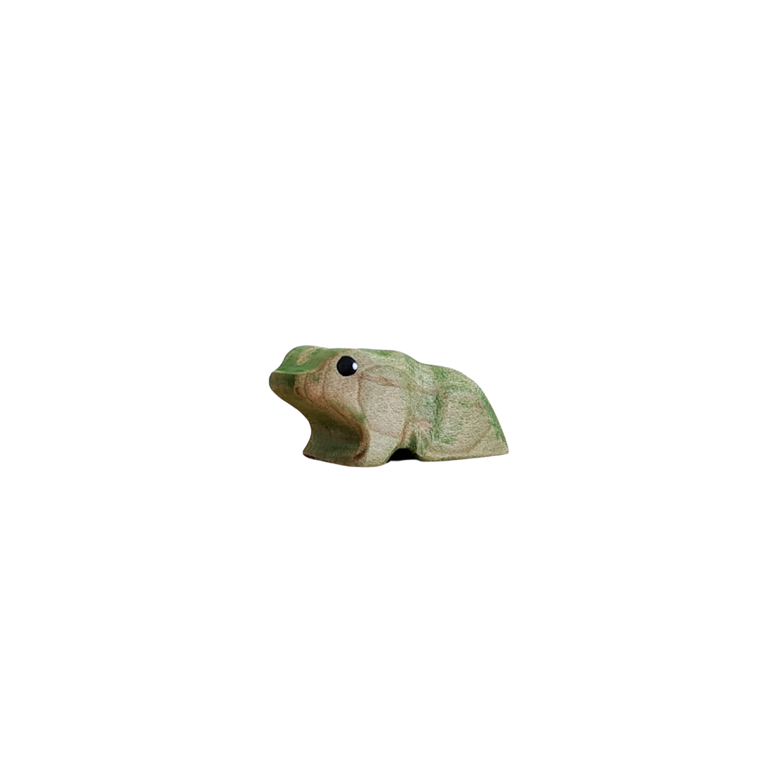 Green Tree Frog Wooden Toy – NOM Handcrafted
