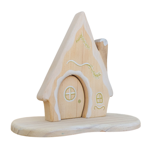Gingerbread House Wooden Toy