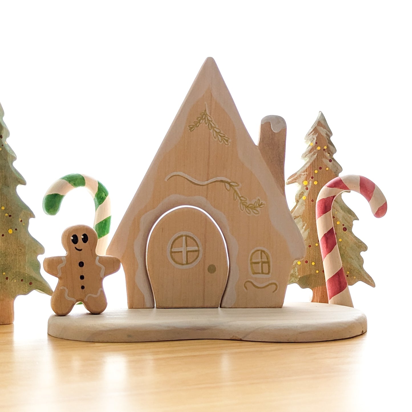 Gingerbread House Wooden Toy