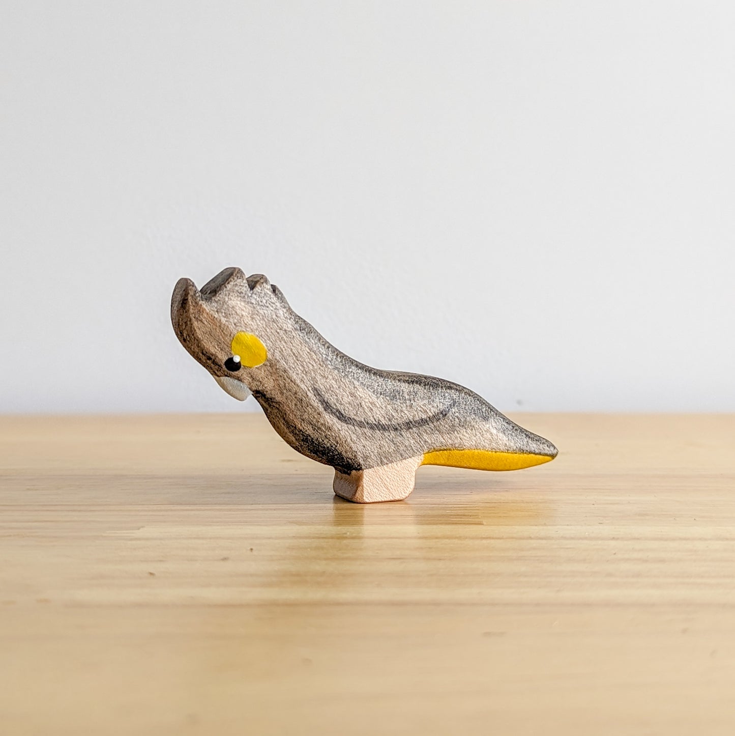Yellow Tailed Black Cockatoo Wooden Toy