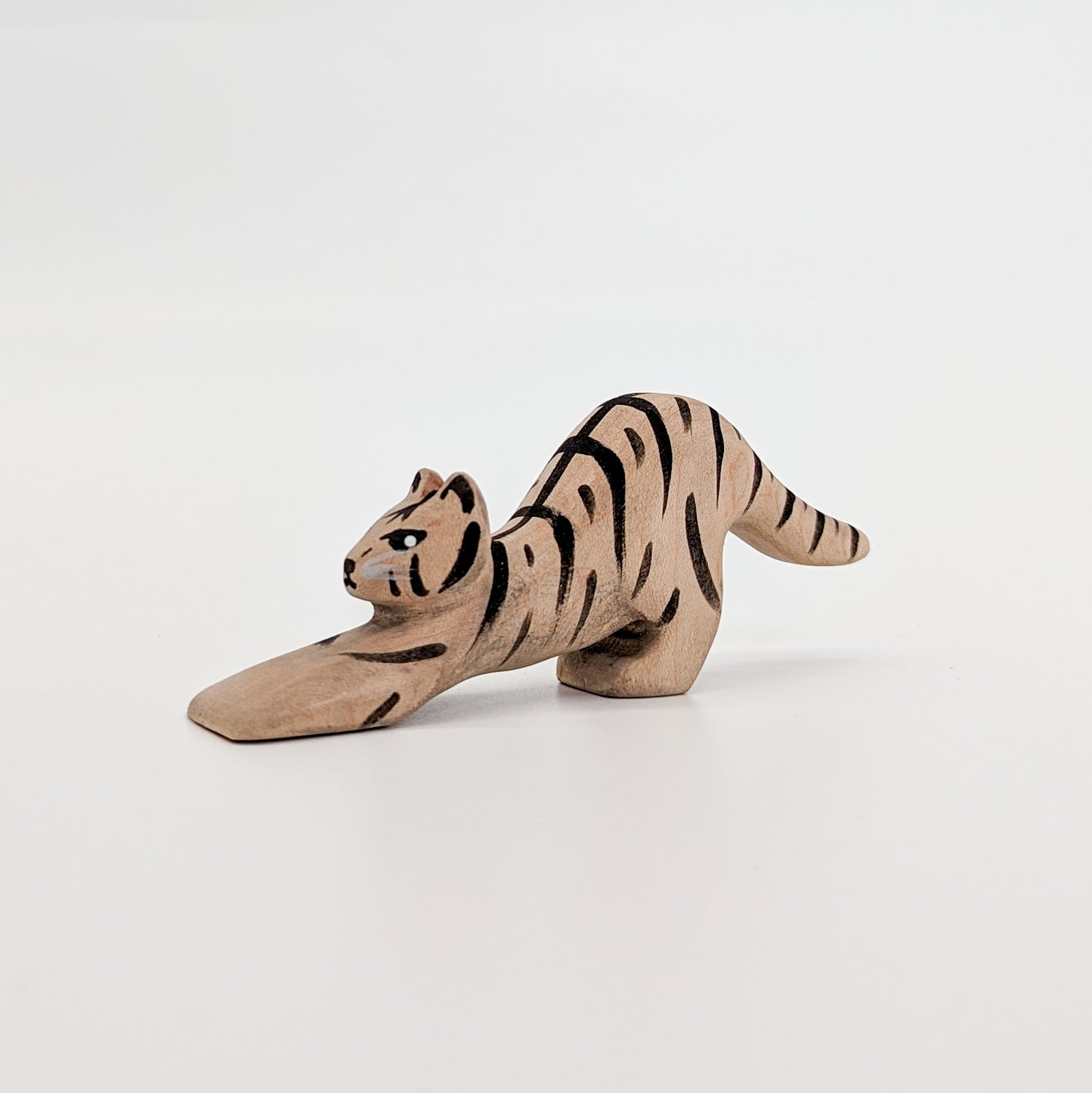 Cat Stretching Wooden Toy - Various Colours