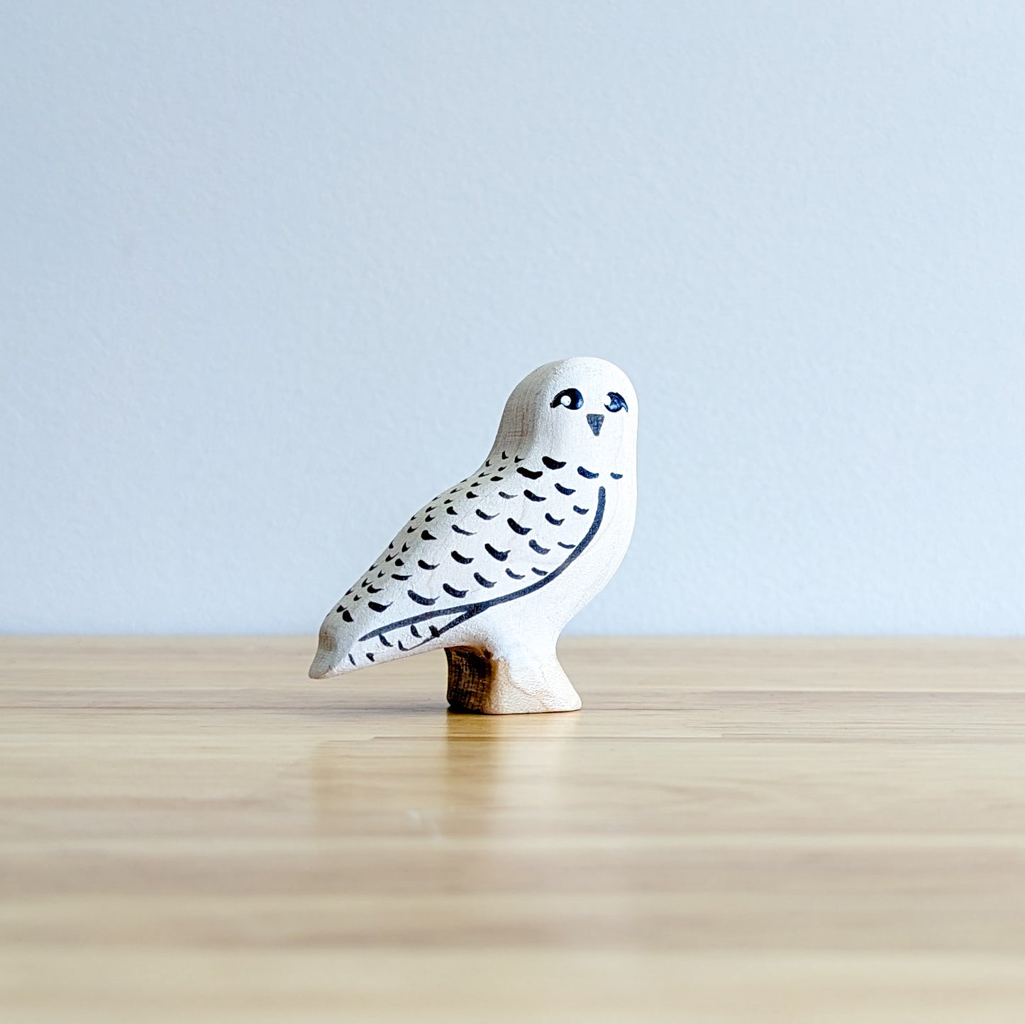 Snowy Owl Wooden Toy