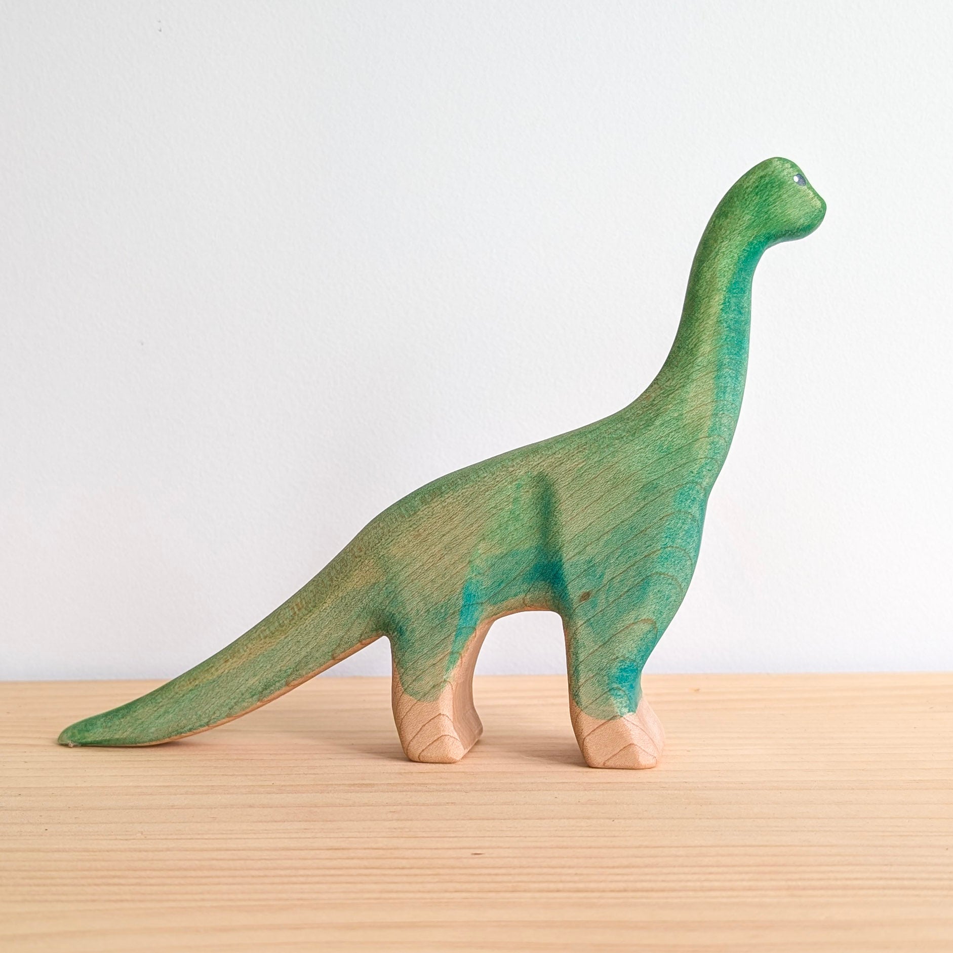 Brontosaurus Wooden Toy NOM Handcrafted Brontosaurus Wooden Toy NOM Handcrafted