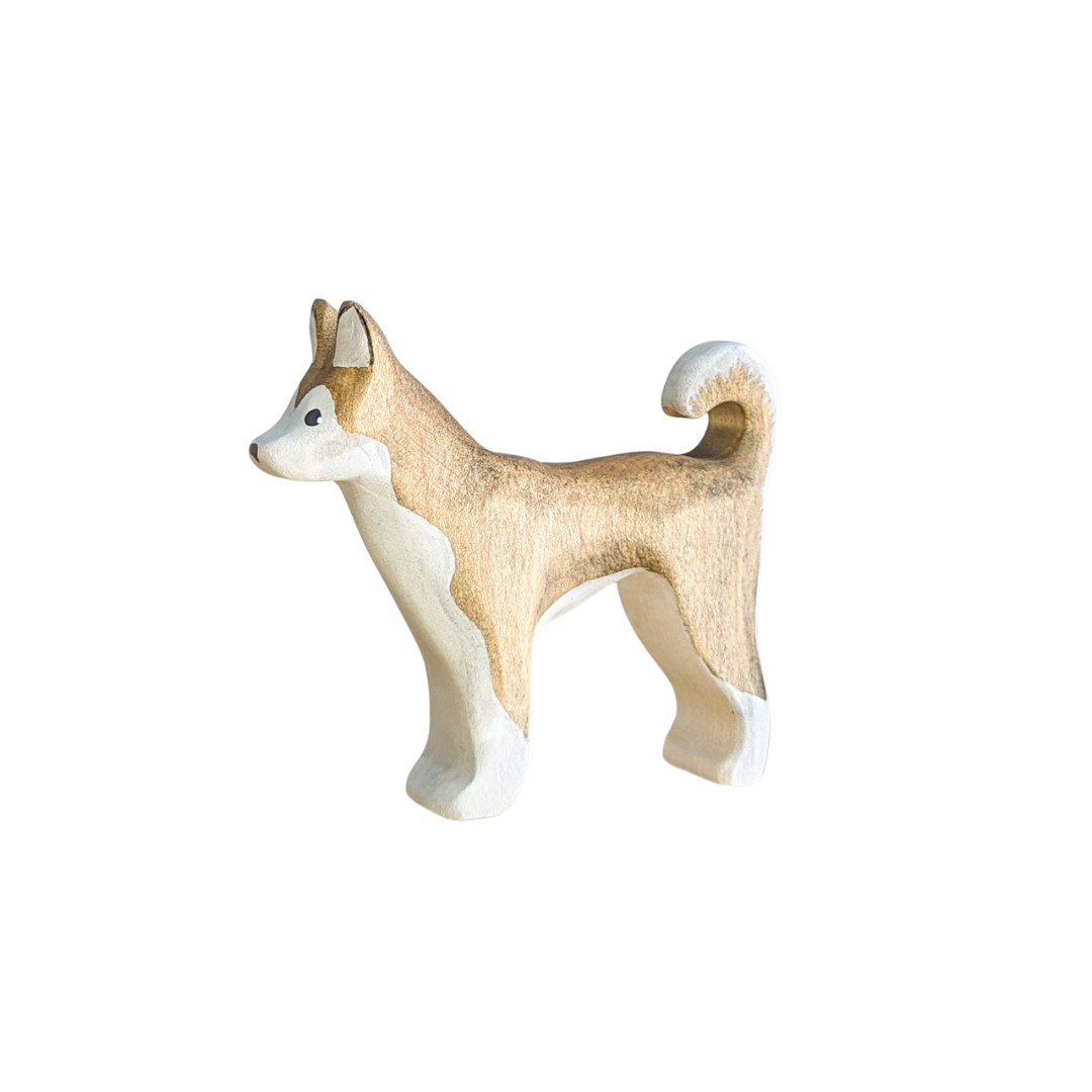 Husky Dog Wooden Toy