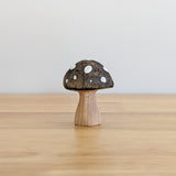 Black Mushroom Wooden Toy