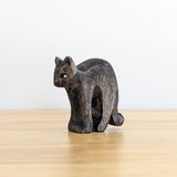 Black Cat Arching Wooden Toy