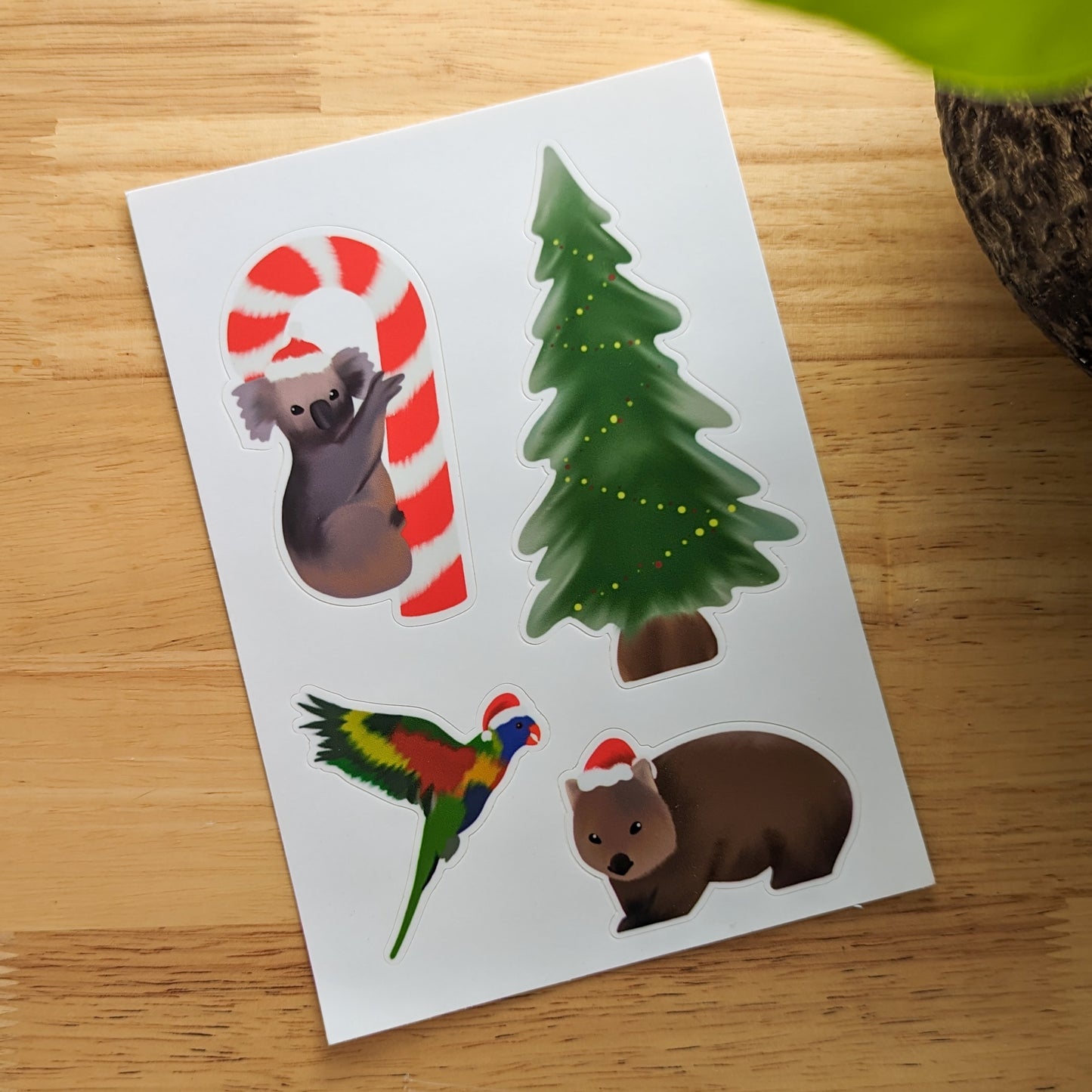 Australian Christmas Sticker Sheet