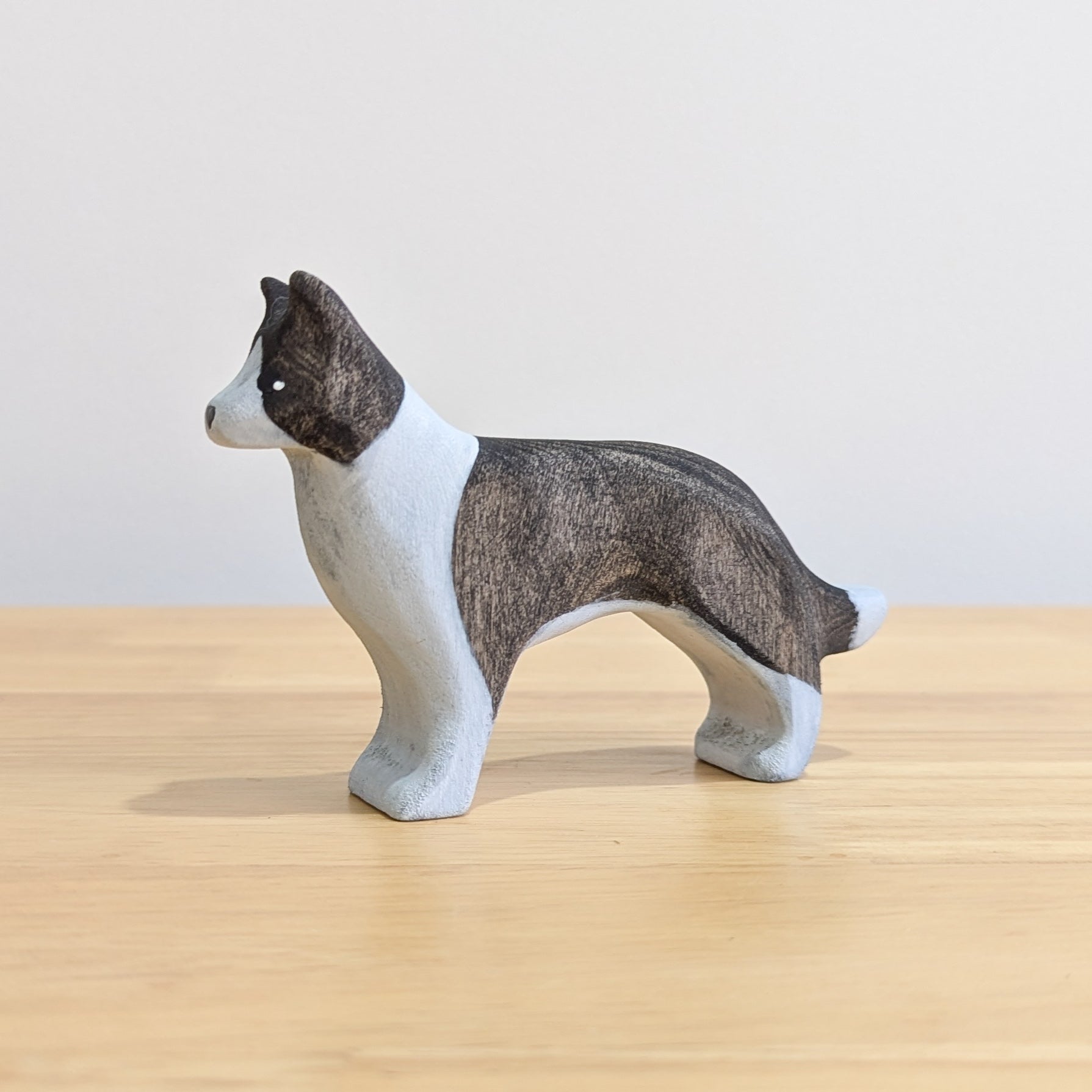 Border Collie Dog Wooden Toy