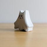 Ghost Kitty - Halloween Cat Wooden Toy