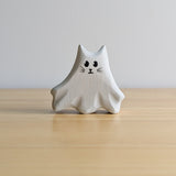 Ghost Kitty - Halloween Cat Wooden Toy