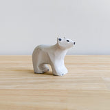 Polar Bear Cub Wooden Toy