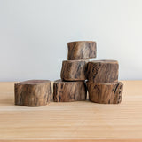 Set of 6 - Natural Timber Trunks