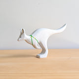 Snow Kangaroo - White Boomers - Wooden Toy