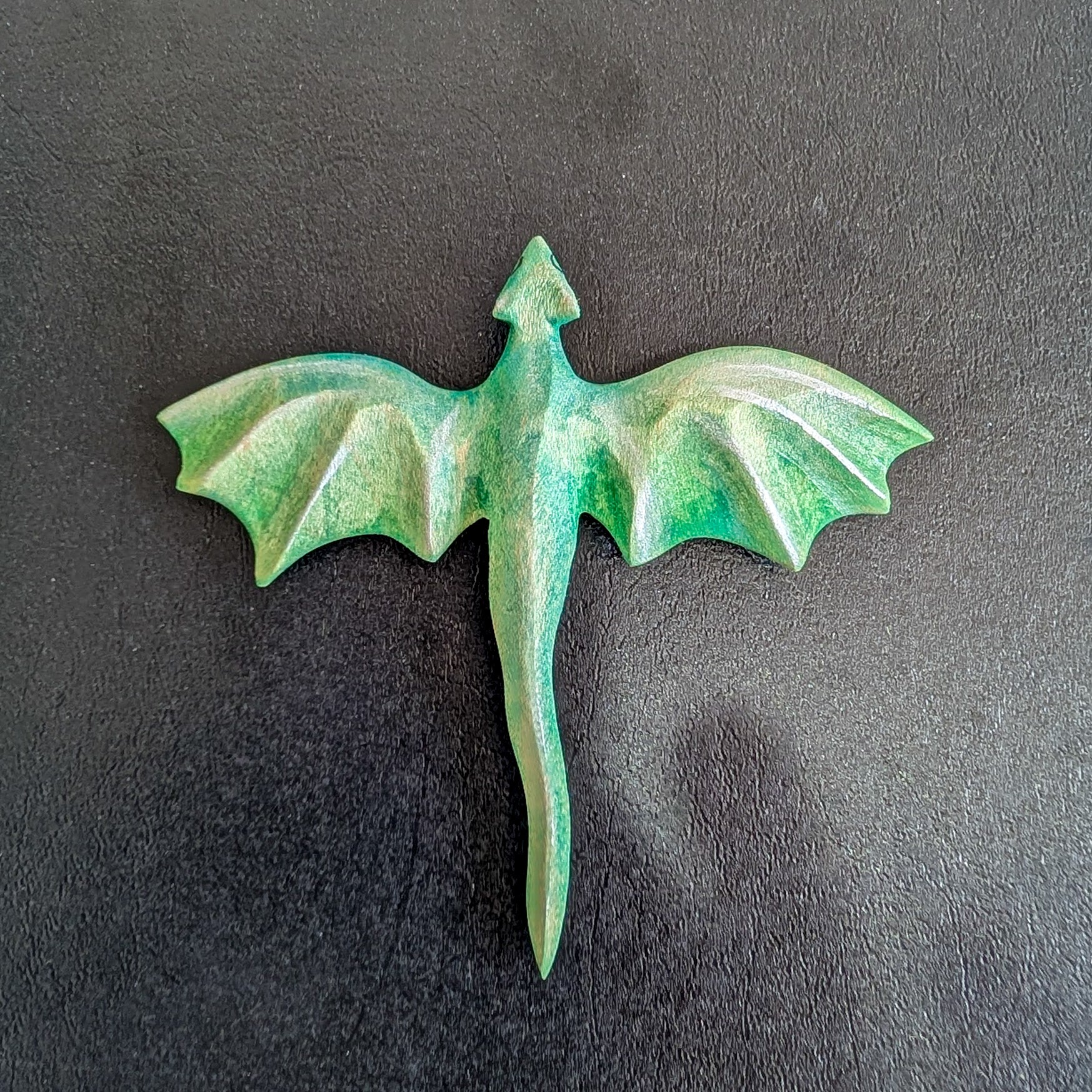 Flying Dragon Wooden Figurine