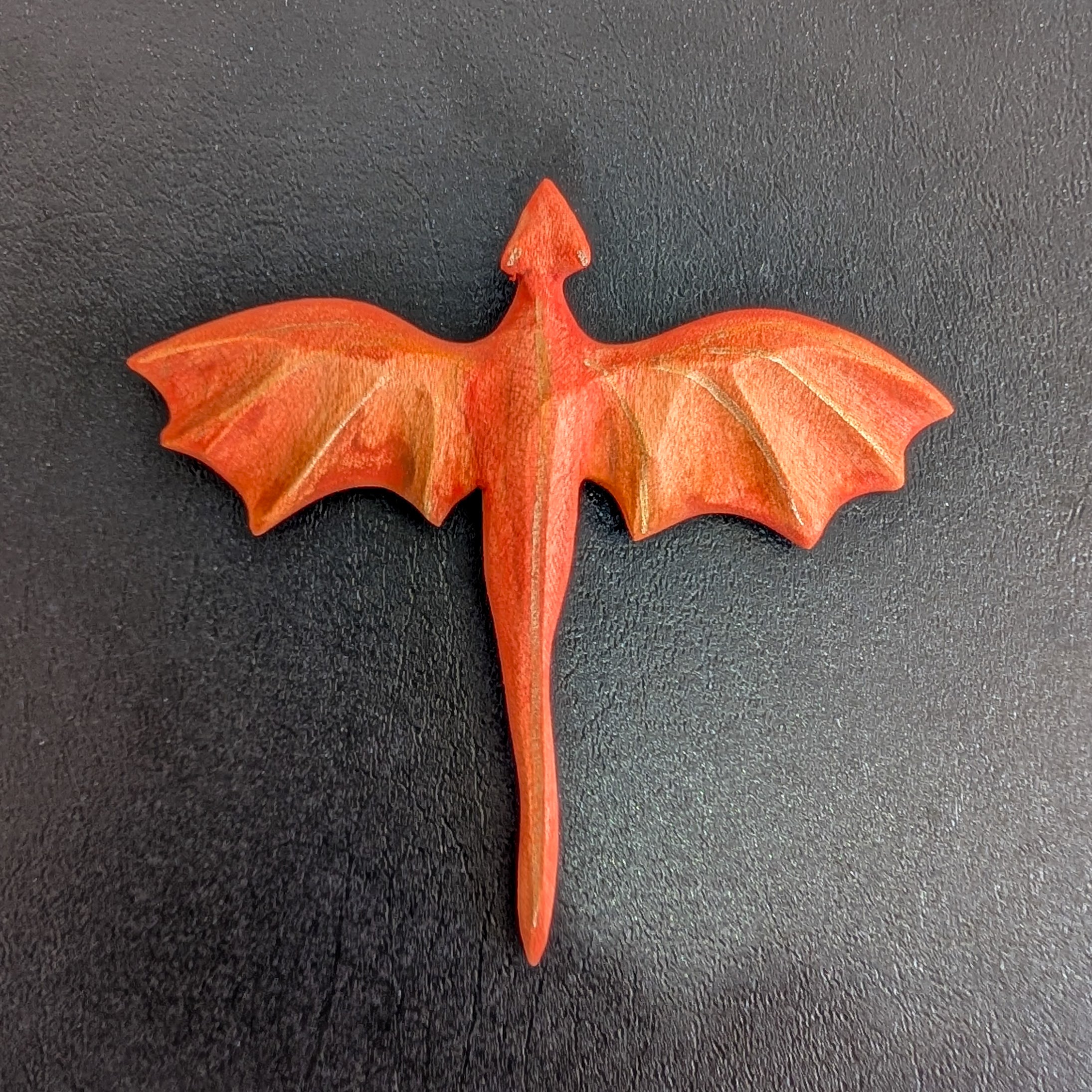 Flying Dragon Wooden Figurine