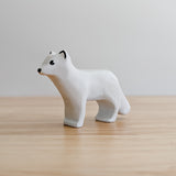 Arctic Fox Wooden Toy