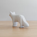 Arctic Fox Wooden Toy