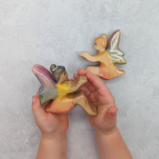 Rainbow Fairy Wooden Toy - Sitting