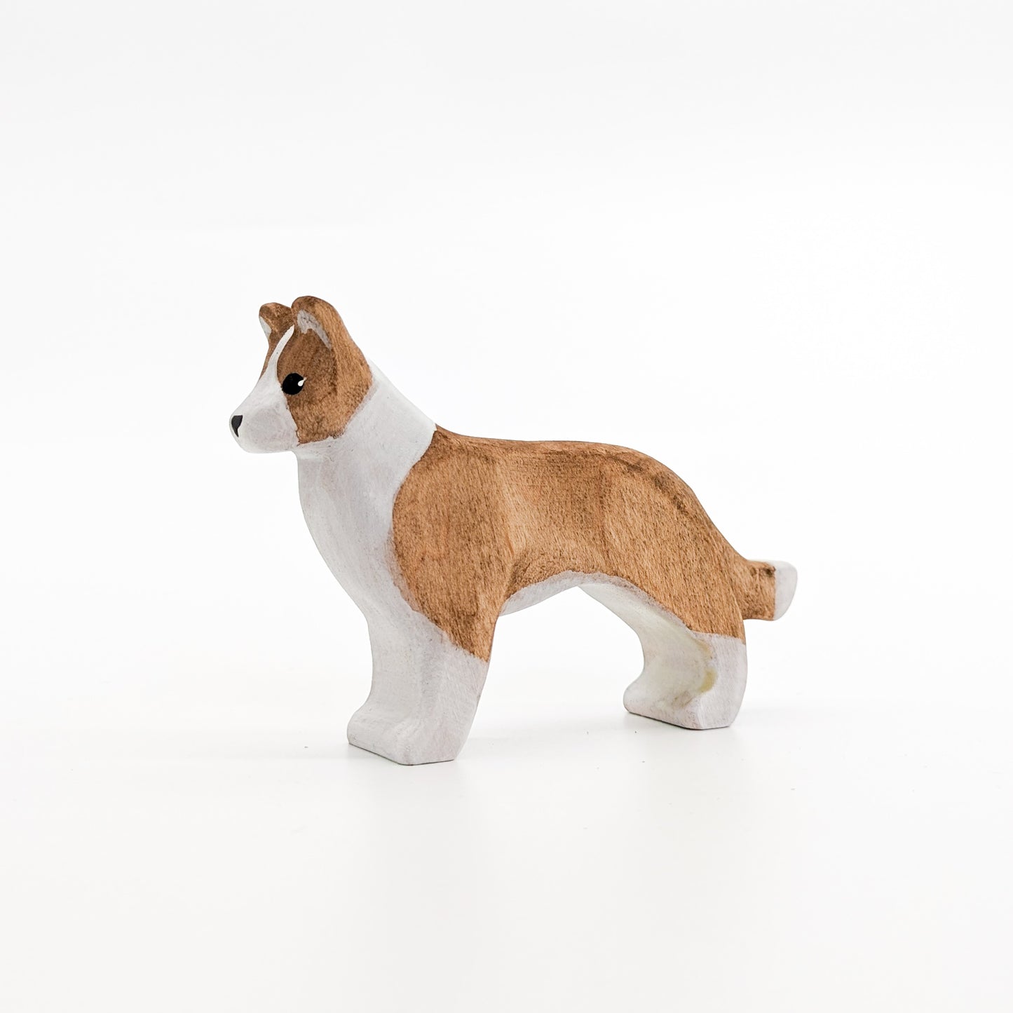 Border Collie Dog Wooden Toy