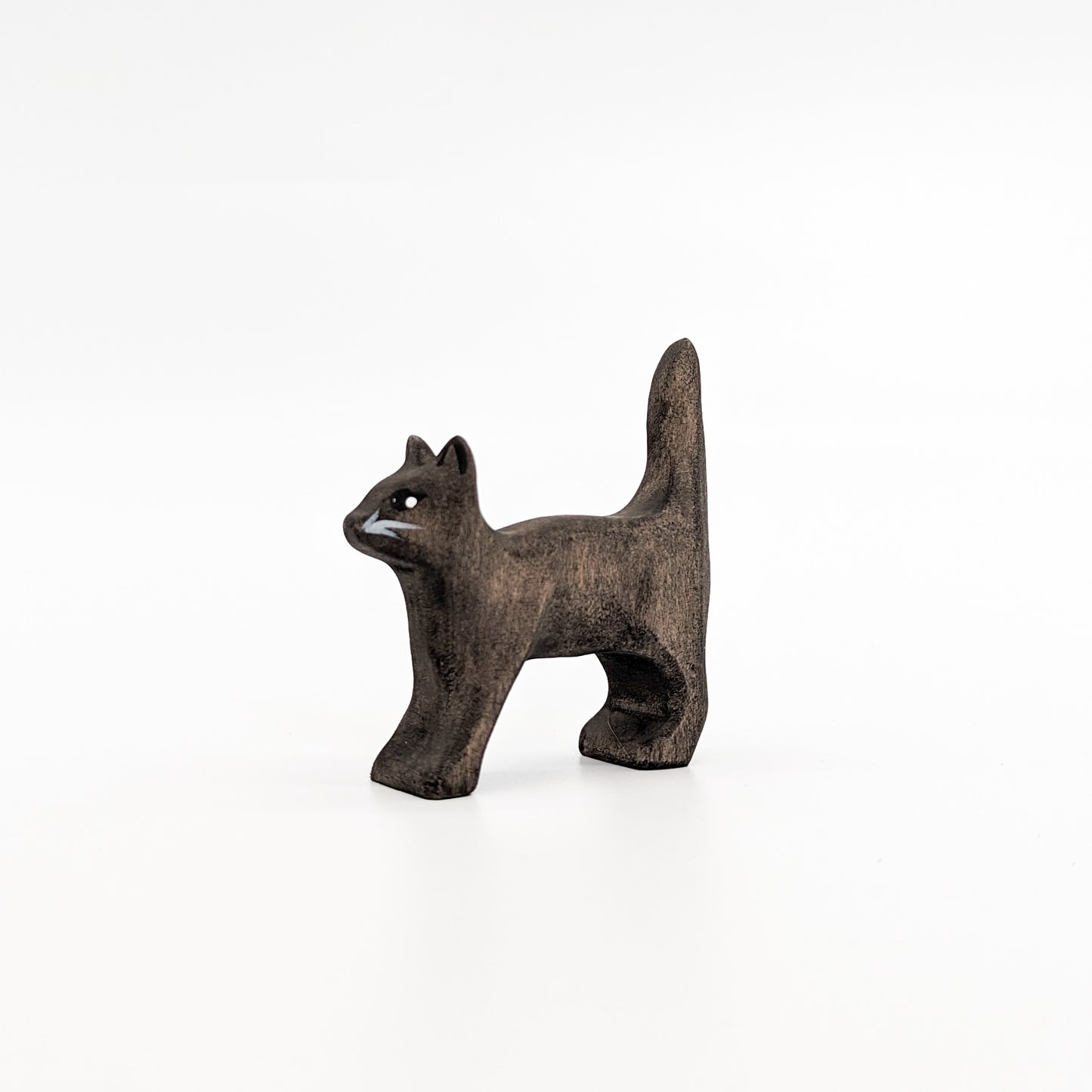 Cat Standing Wooden Toy - Various Colours