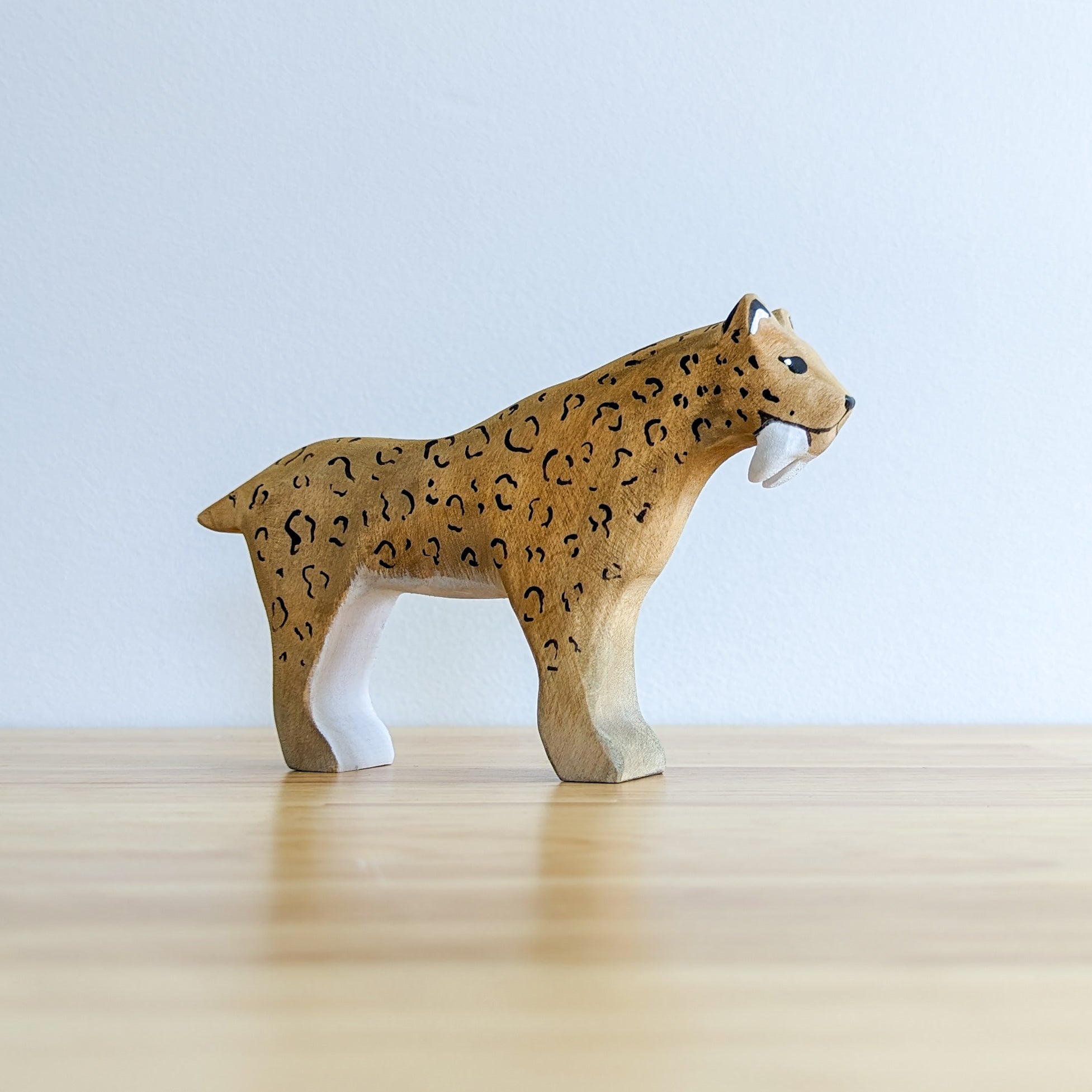 Smilodon - Sabre Tooth Tiger Wooden Toy