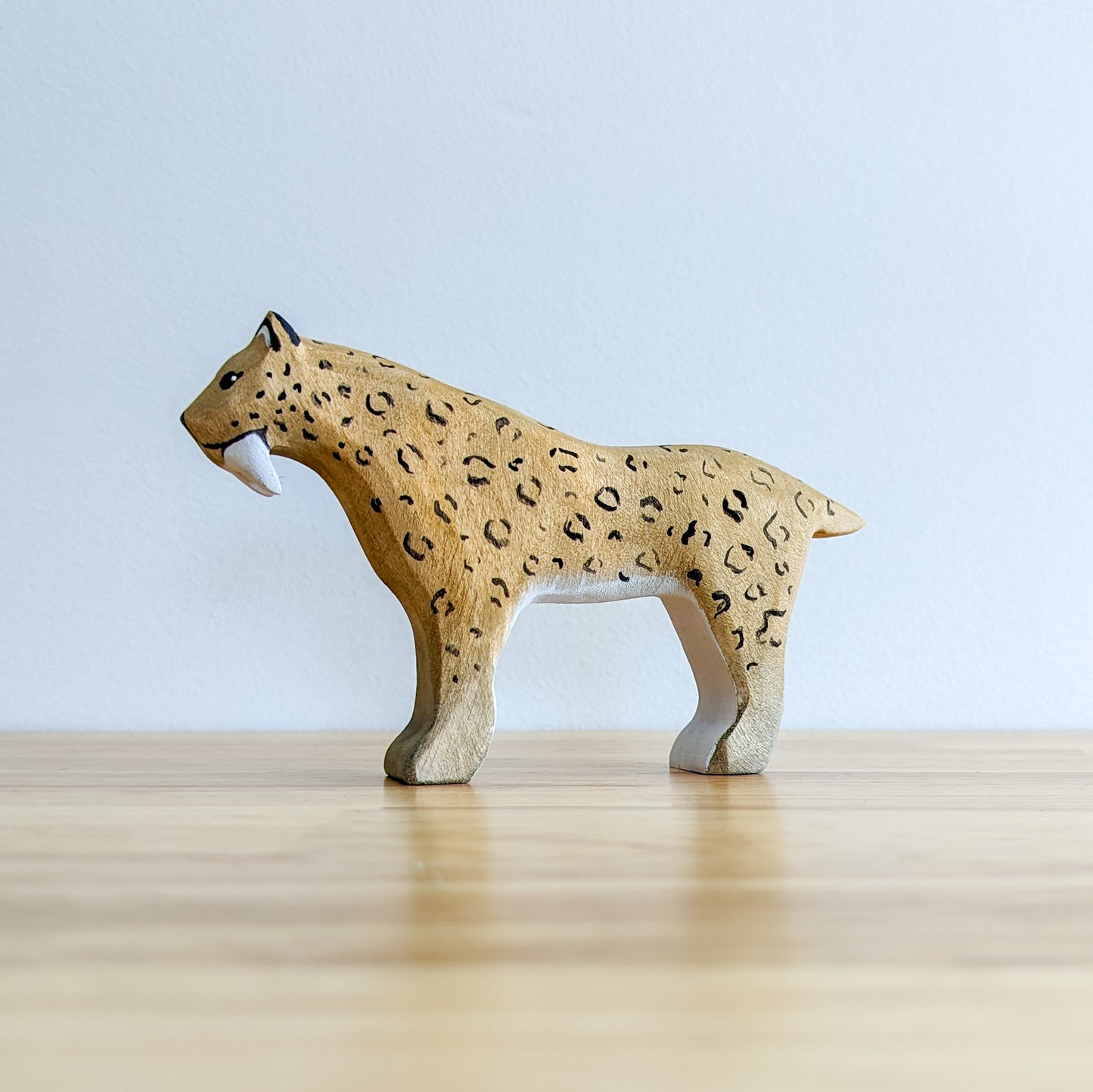 Smilodon - Sabre Tooth Tiger Wooden Toy