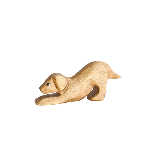 Puppy Playing Wooden Toy