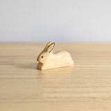 Laying Bunny Rabbit Wooden Toy