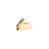 Laying Bunny Rabbit Wooden Toy