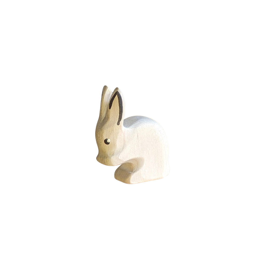 Nuzzling Bunny Rabbit Wooden Toy