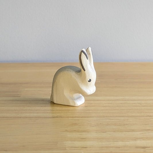 Nuzzling Bunny Rabbit Wooden Toy