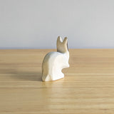 Nuzzling Bunny Rabbit Wooden Toy