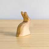 Sitting Bunny Rabbit Wooden Toy