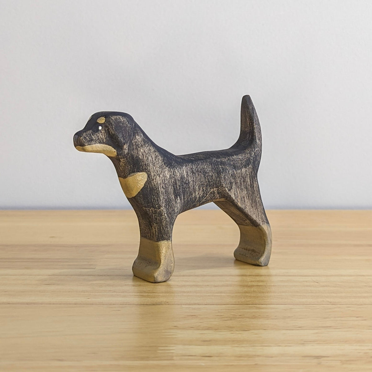 Rottweiler Dog Wooden Toy – NOM Handcrafted