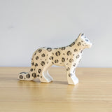 Snow Leopard Wooden Toy - Large