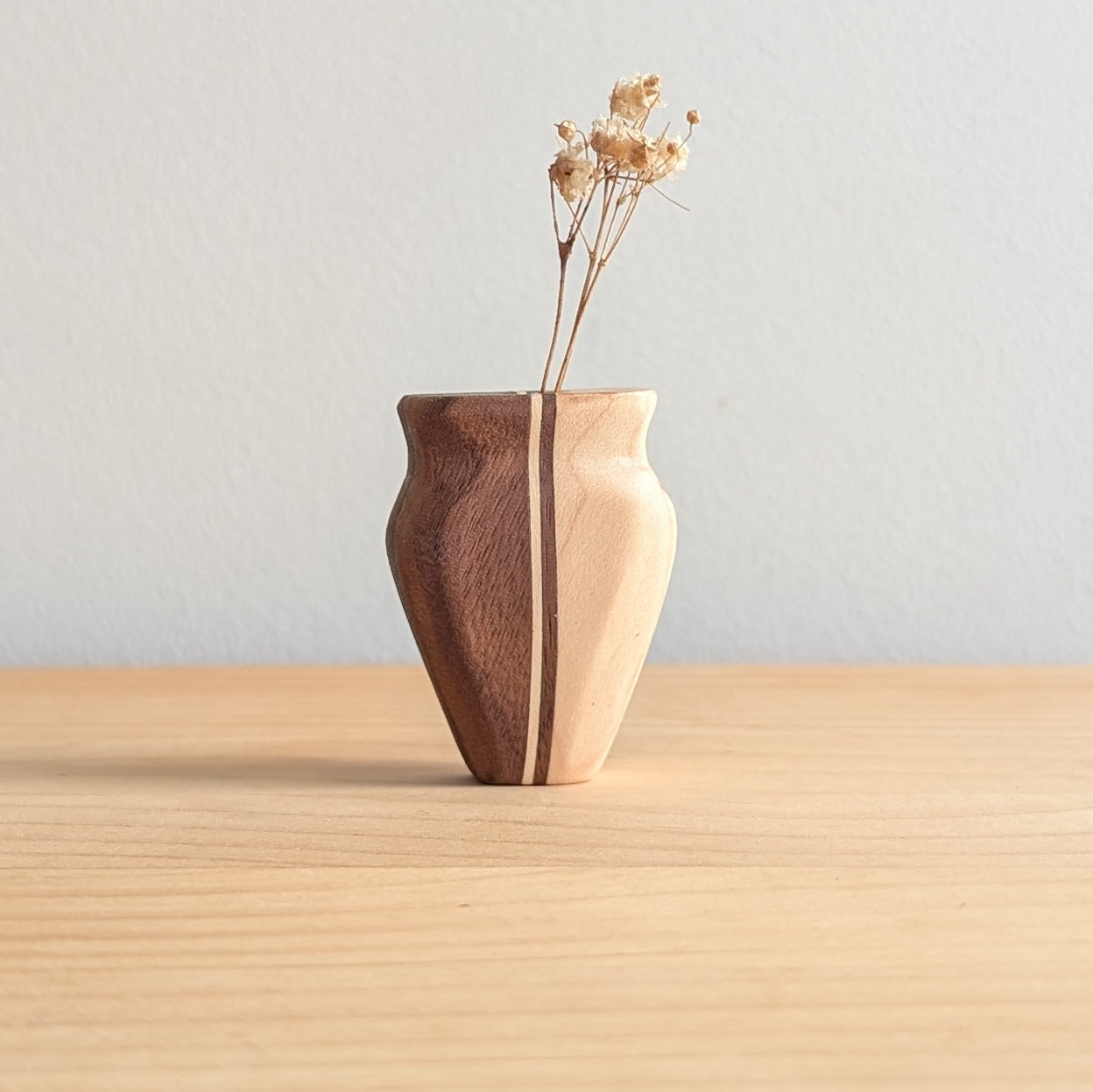 Tiny Vase Magnet - Mixed Timber Curved