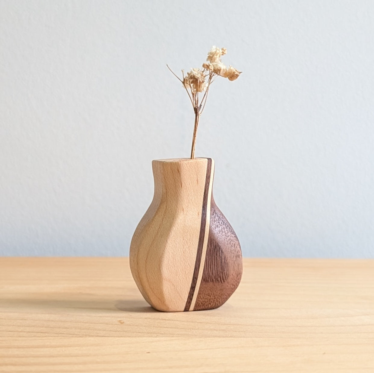 Tiny Vase Magnet - Mixed Timber Curved