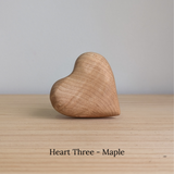 Comfort Hearts - Beautiful Wood Grain