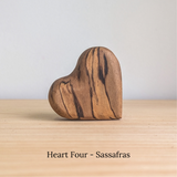 Comfort Hearts - Beautiful Wood Grain