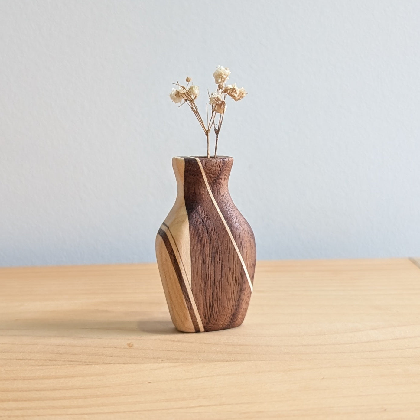 Tiny Vase Magnet - Mixed Timber Curved