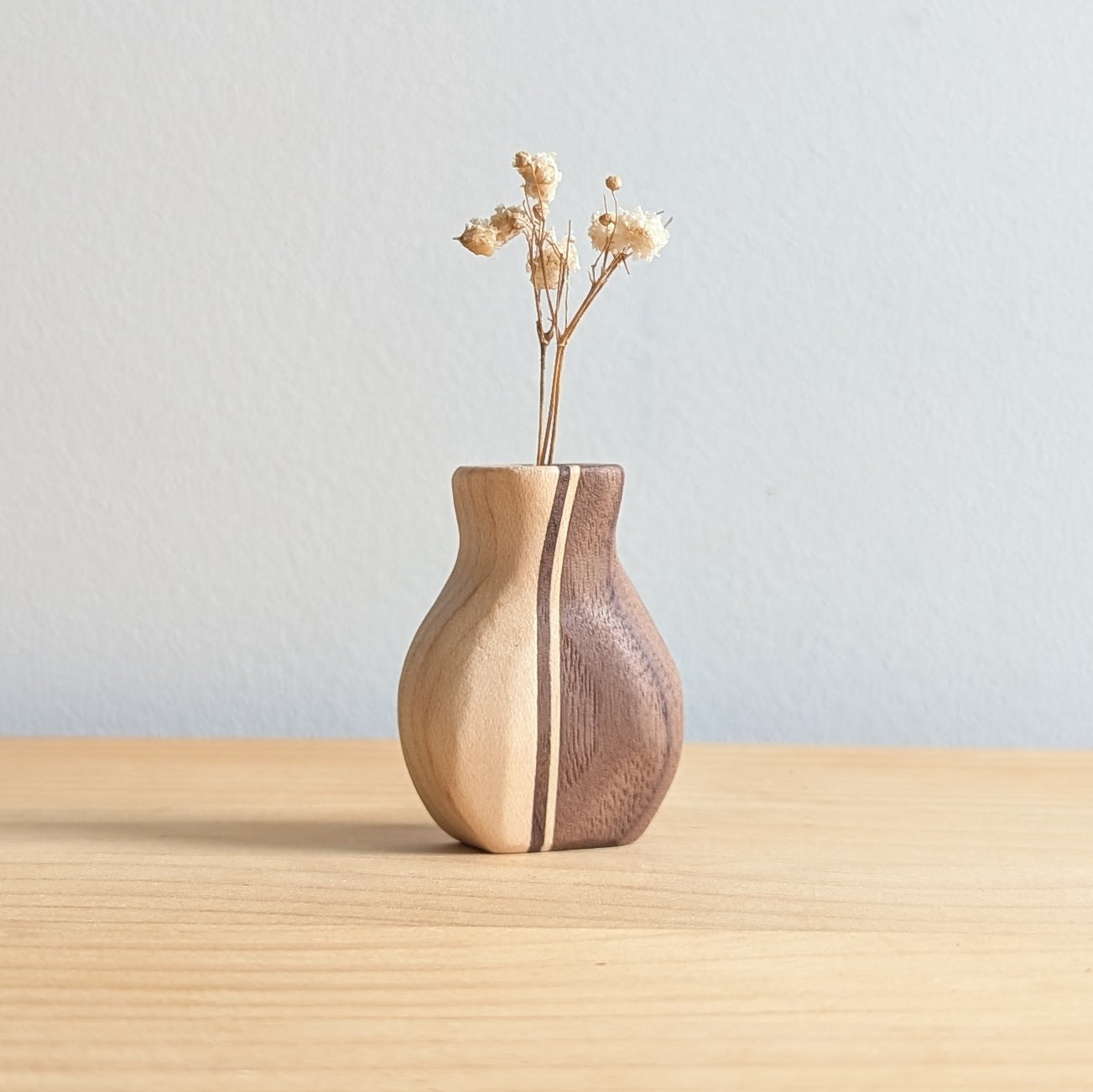 Tiny Vase Magnet - Mixed Timber Curved