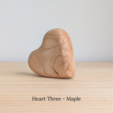 Comfort Hearts - Beautiful Wood Grain