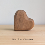 Comfort Hearts - Beautiful Wood Grain