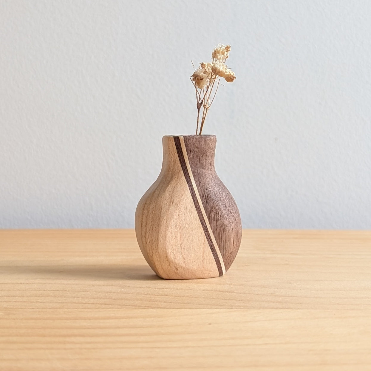 Tiny Vase Magnet - Mixed Timber Curved