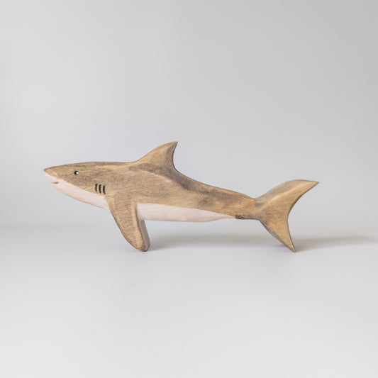Great White Shark Wooden Toy