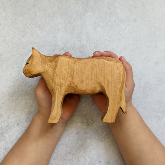 Cow Standing Wooden Toy
