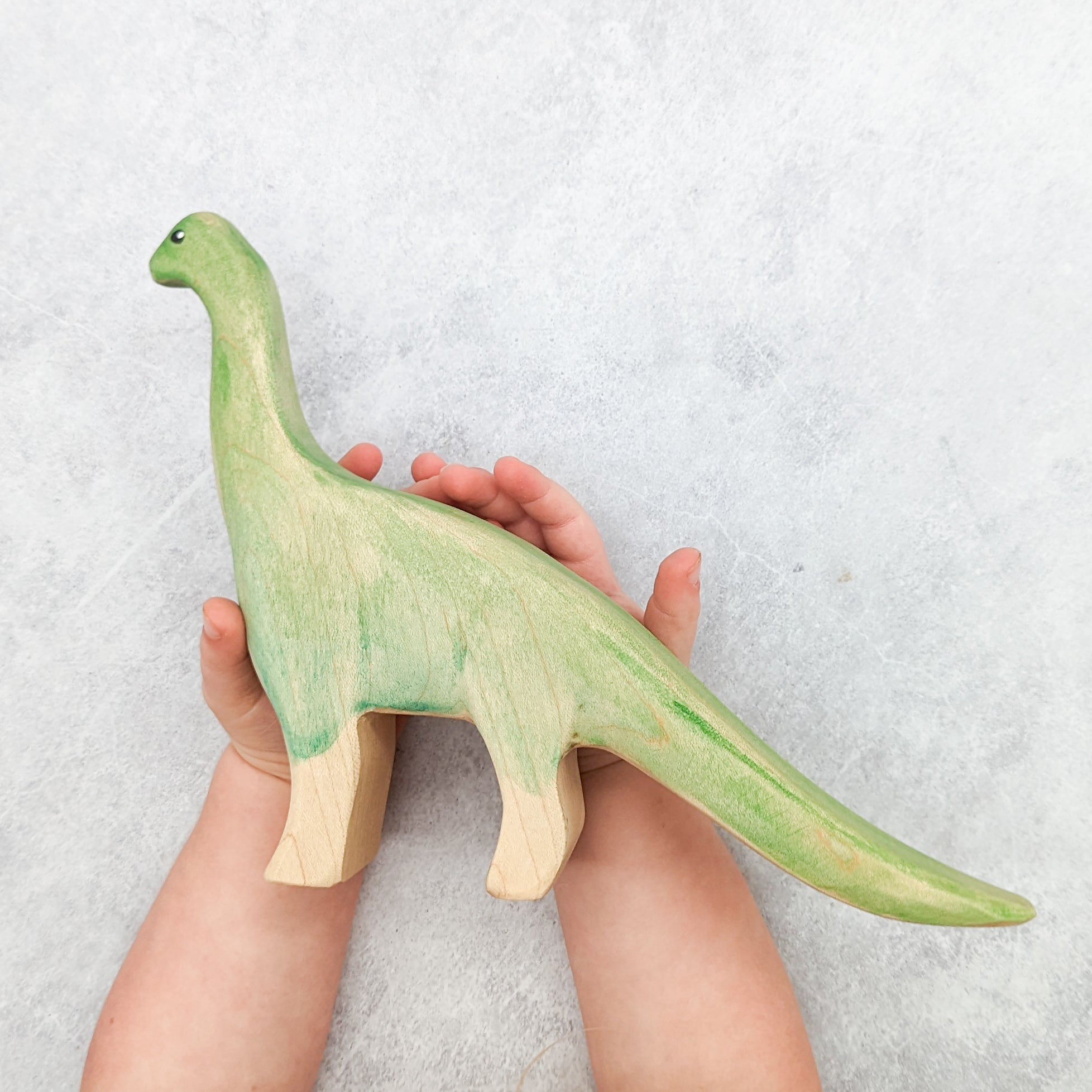 Brontosaurus Wooden Toy NOM Handcrafted Brontosaurus Wooden Toy NOM Handcrafted