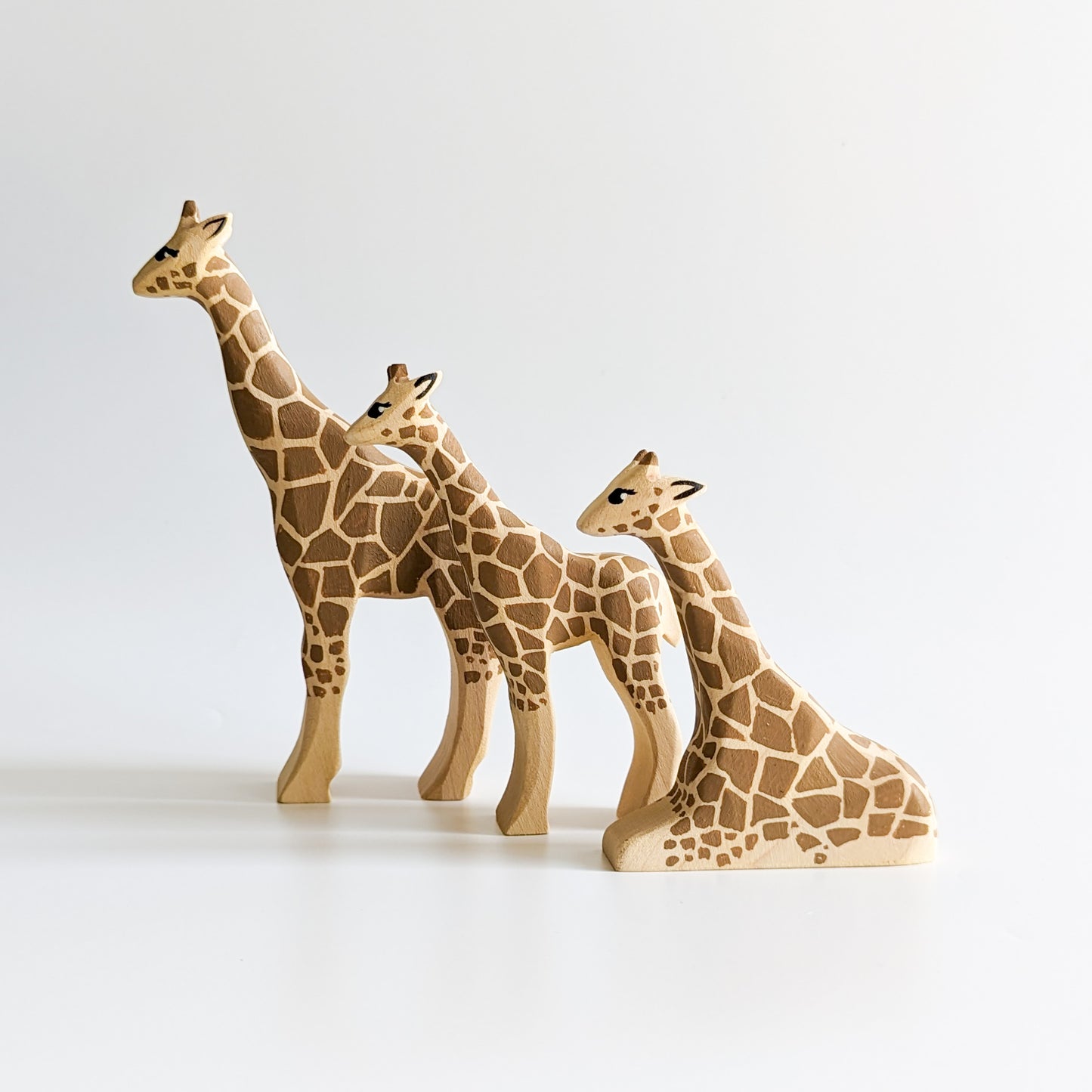 Giraffe - Sitting - Wooden Toy